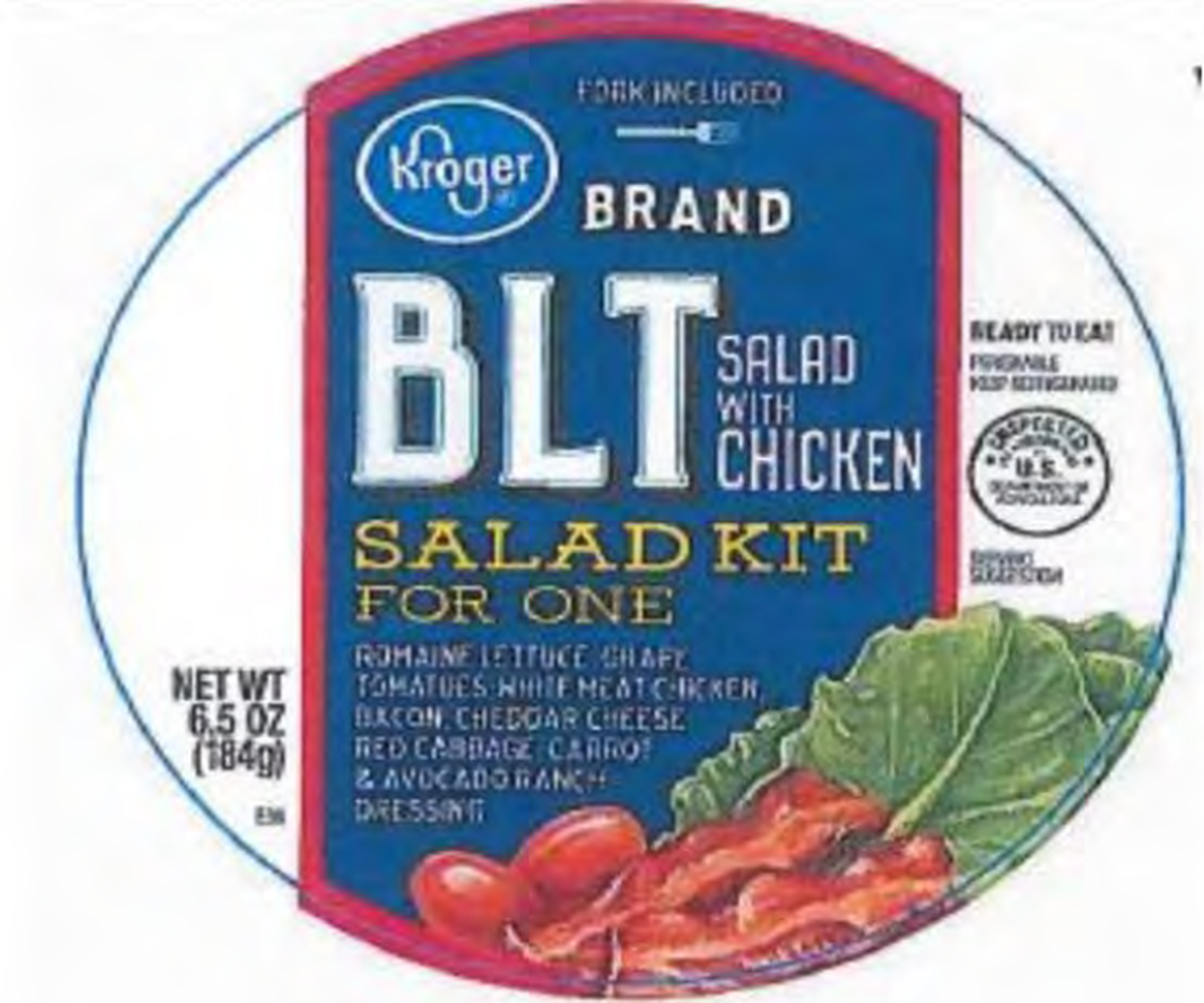 Kroger BLT Salad with Chicken