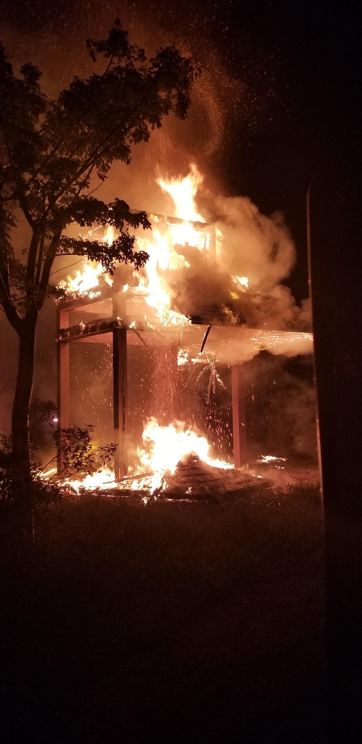 The bat house at Patch of Heaven Sanctuary burned down May 26 and the nonprofit wildlife haven in the Redland is raising funds to build a new one.