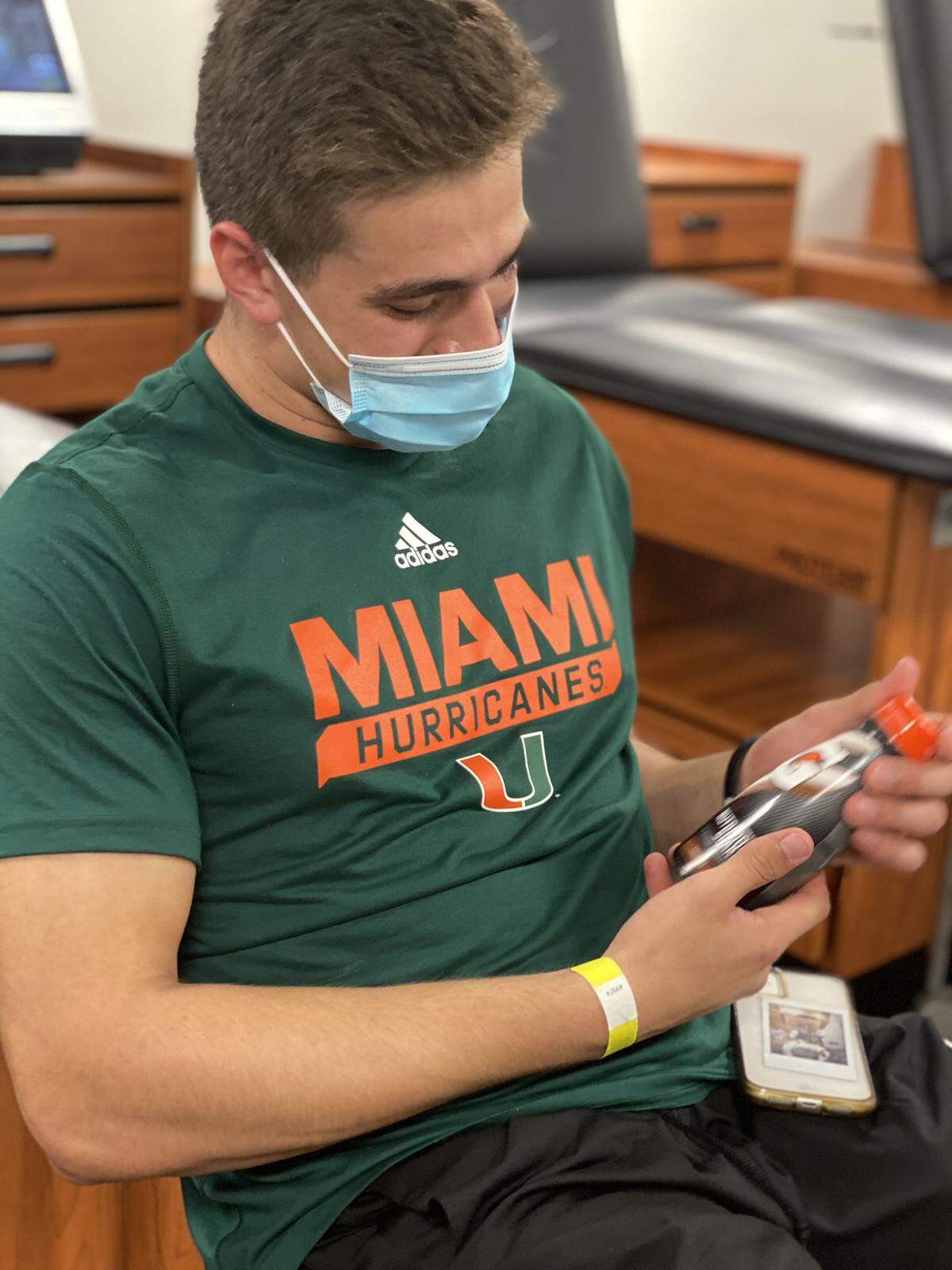 UM freshman quarterback Jake Garcia shown in March 2021