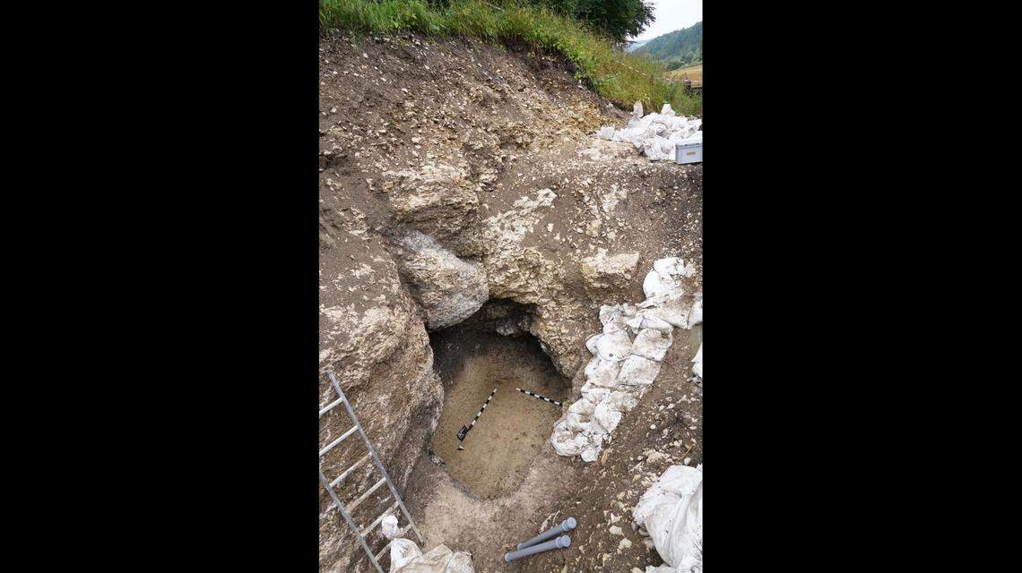 The cave dates to about 14,000-16,000 years ago, experts said.