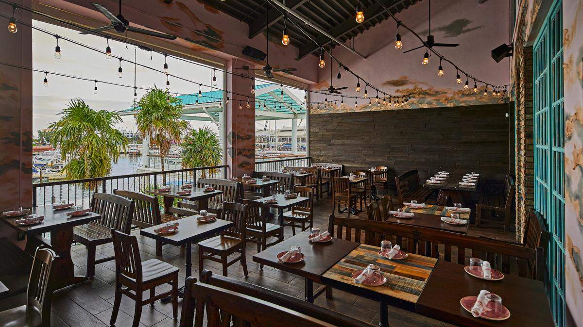 The outdoor dining room at La Cañita