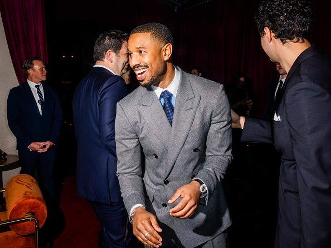 LOS ANGELES, CALIFORNIA - MARCH 01: Michael B. Jordan (C) attends The Actor Awards Netflix afterparty at Milk Studios Los Angeles on March 01, 2026 in Los Angeles, California.  (Photo by Roger Kisby/Getty Images for Netflix)