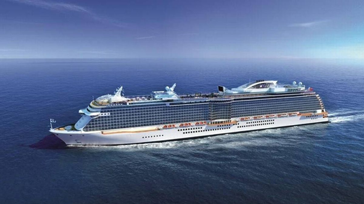 A rendering of one of the new ships Princess Cruises will add to its fleet in 2019 and 2020.