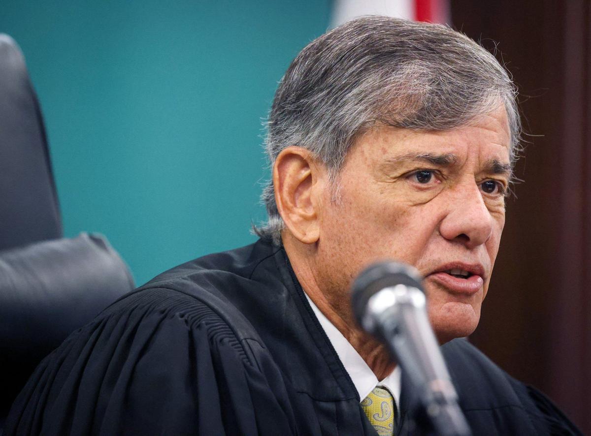 Judge Peter R. Lopez reschedules Irina Vilarino’s hearing on Monday, Aug. 12, 2024, in downtown Miami.
