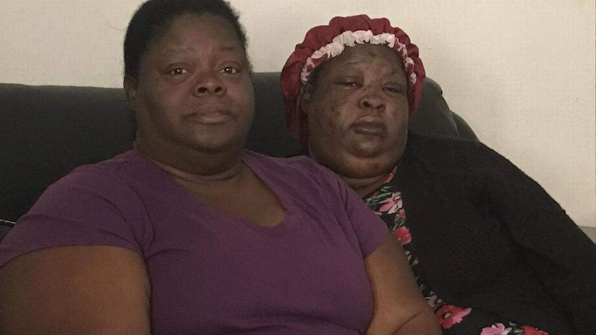 Merry White sits with her daughter Engritt Canon in December 2017 inside Engritt’s Florida City home. Engritt was suffering from various serious illnesses at the time. She died a month later.