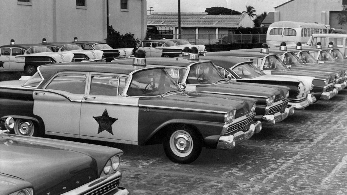 Police cars in Miami used to look like that? See photos of them in action, on the road