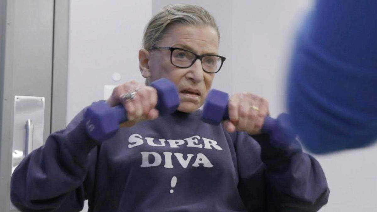 Ruth Bader Ginsburg, who exercises regularly, has been on the Supreme Court since 1993.