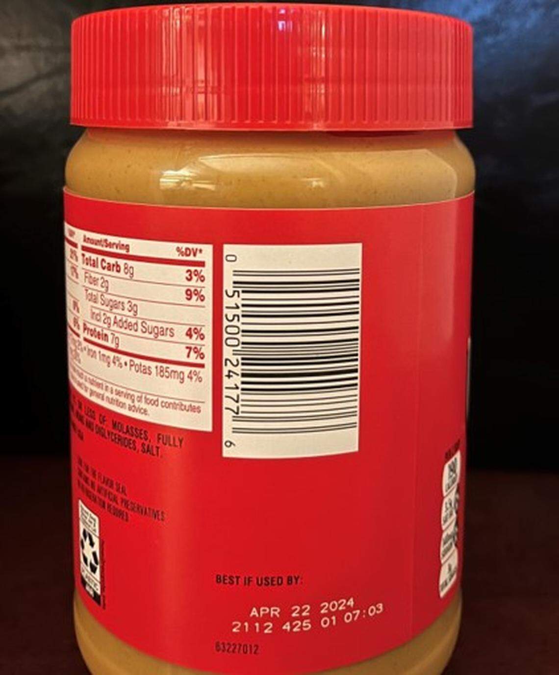 The J.M. Smucker Company has voluntarily recalled certain Jif brand peanut butter products that have the lot code numbers between 1274425 to 2140425, which were manufactured in Lexington, Kentucky, due to possible salmonella contamination.