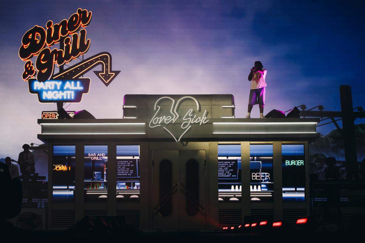 Don Toliver performs on the Gopuff stage at Rolling Loud Miami on Sunday, July 23 in Miami Gardens, Florida. The Houston-born rapper released his most recent project entitled “Love Sick” in February 2023