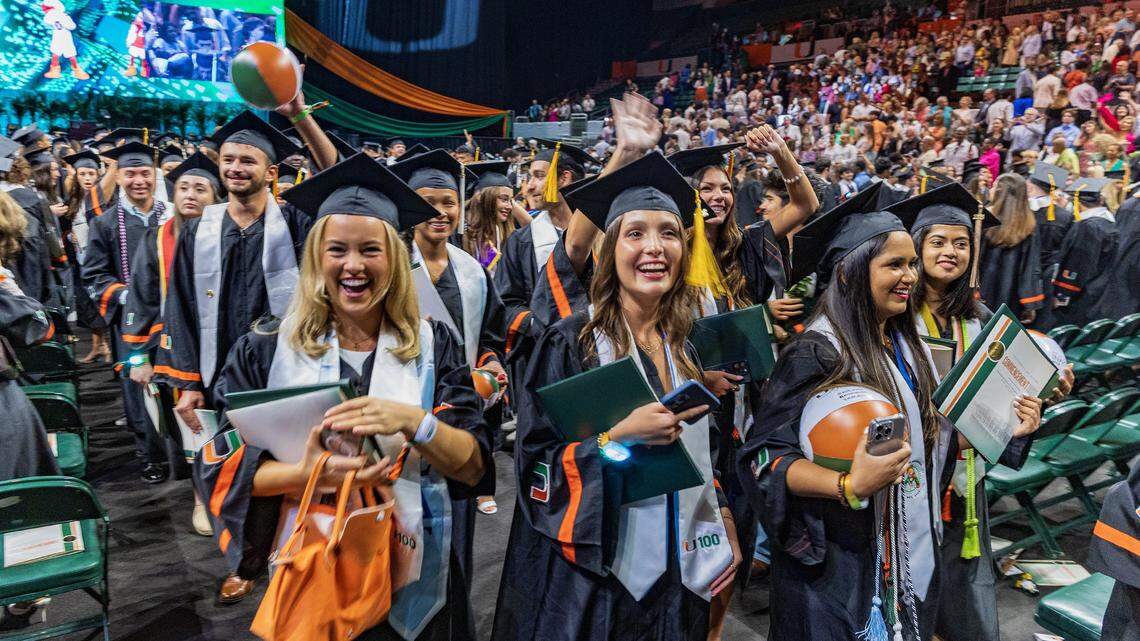 Graduation day at University of Miami. The school ranked 64th in US News & World Report’s annual Best Colleges rankings. 

