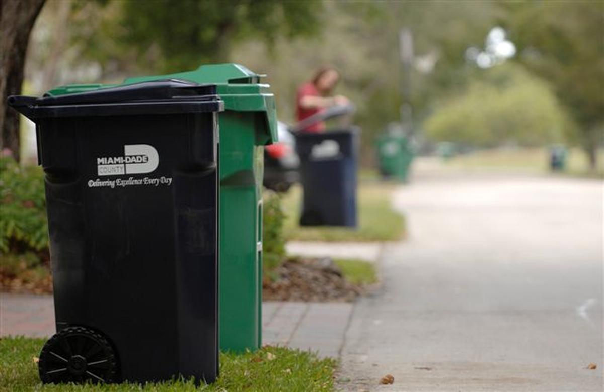 The garbage man will be there Thursday in Miami-Dade.