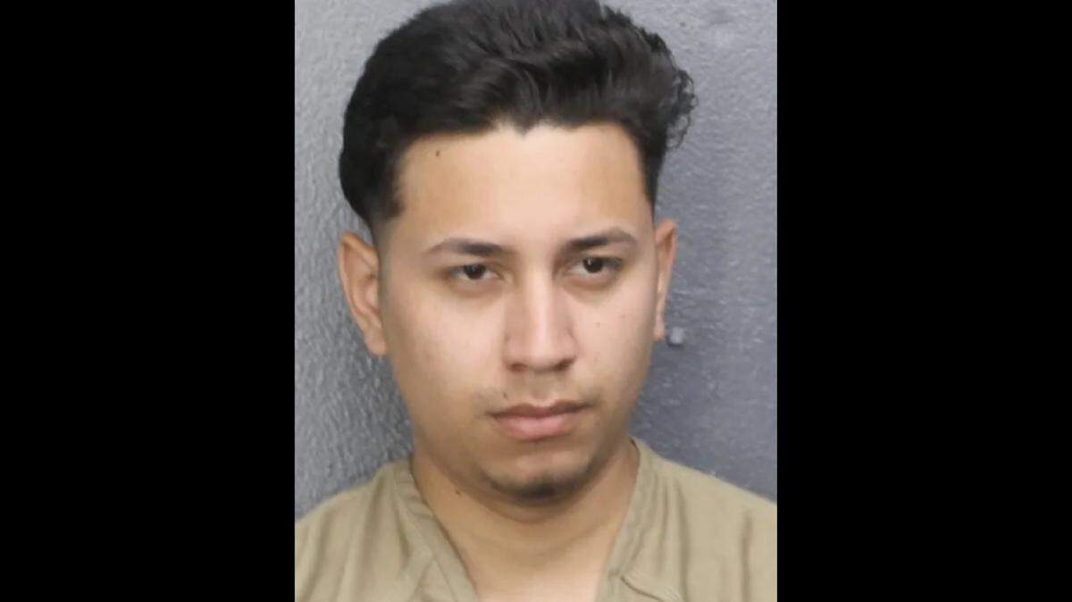 Miguel Pastran Hernandez was arrested in Hollywood on Monday, Aug. 19, 2024, in connection with the armed kidnapping of a rideshare driver in Texas on Friday, Aug. 16, 2024.