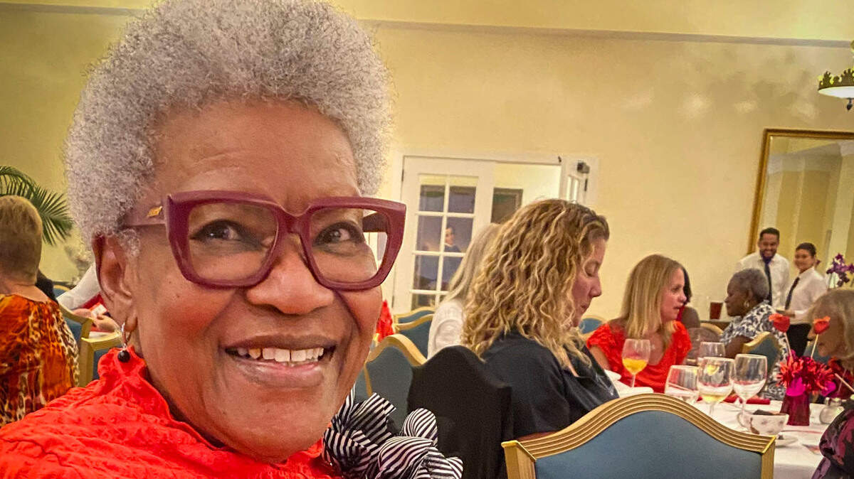Bea Hines, the Herald’s first Black female reporter, celebrates her 87th birthday at the Miami Woman’s Club on Wednesday, Feb. 12, 2025. She started at the Herald as a clerk in the newsroom library in 1966 and was hired as a reporter in 1970. Her first day as a reporter, June 16, 1970, she was assigned to cover a riot in Liberty City. Her story ran on the front page and she won a national award for it.