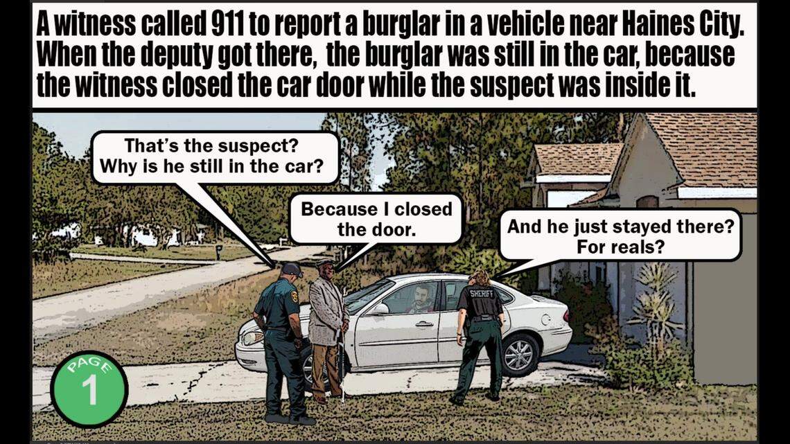 A car burglary suspect who said he has “superpowers” could not escape a Buick after someone closed the door on him, Florida cops say.