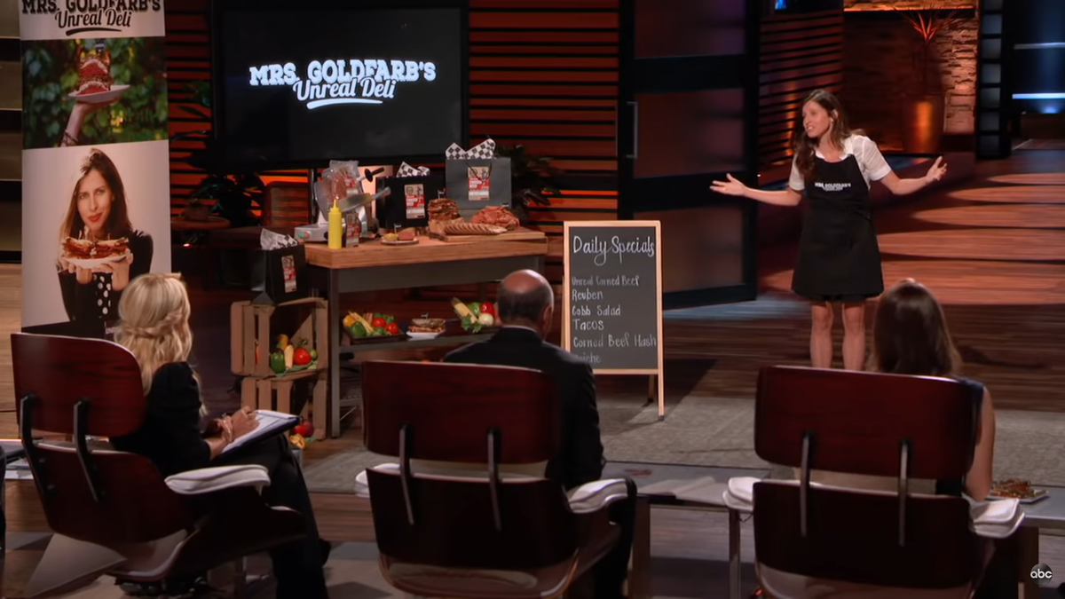 Jenny Goldfarb makes her pitch to investors on ABC’s “Shark Tank” in November 2019