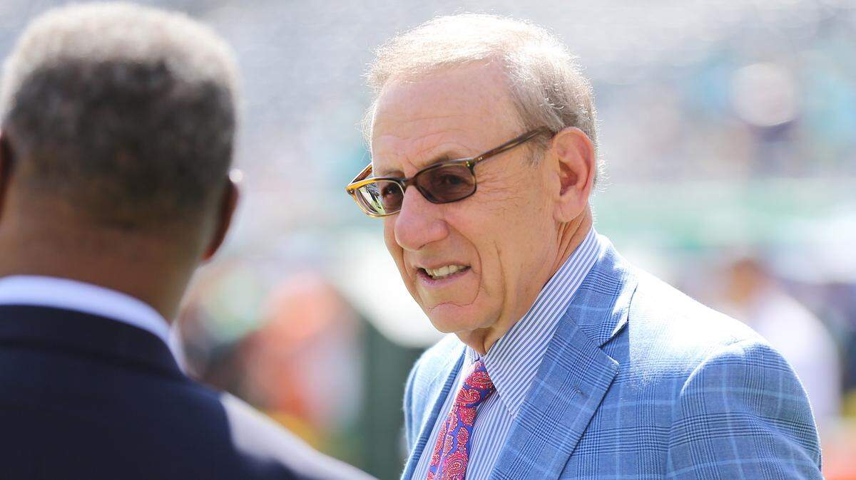 Miami Dolphins Owner Stephen M. Ross on the sidelines before the game as the New York Jets host the Miami Dolphins at Met Life Stadium on Sunday, September 24, 2017. One of his companies is helping back an effort to stop a Florida amendment that would make it harder to expand gambling in Florida, months after the U.S. Supreme Court opened the way for legalized betting nationwide on professional sports.