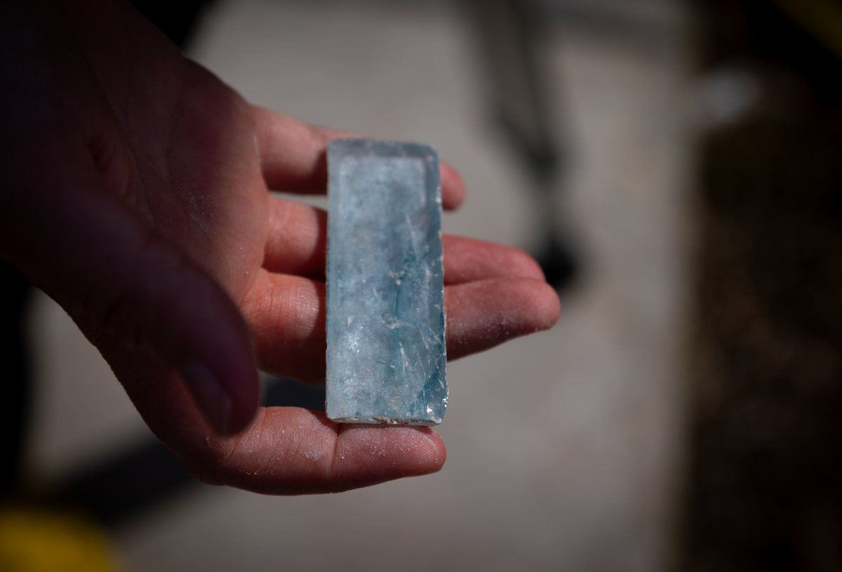 Dr. Meghan Martin found a piece of her maritime blue-and-green backsplash on her front porch. The backsplash was one of her favorite parts of her beach-style house.