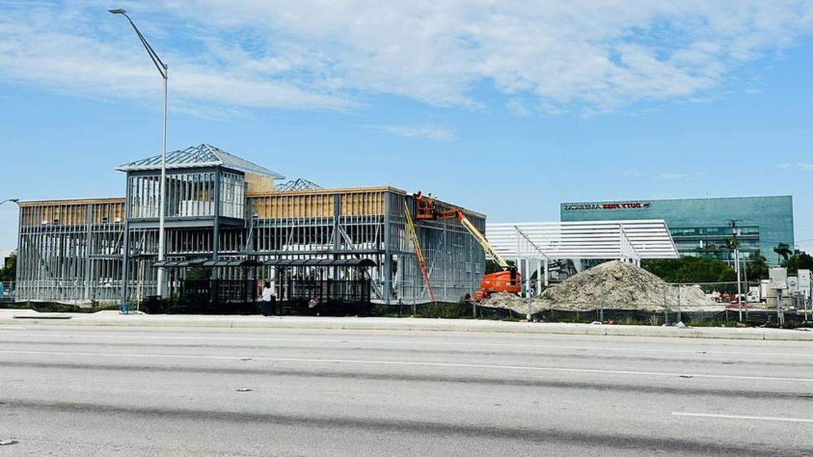 Hollywood Mayor Josh Levy says an under-construction Wawa is making progress construction on State Road 7 at Hollywood Boulevard.