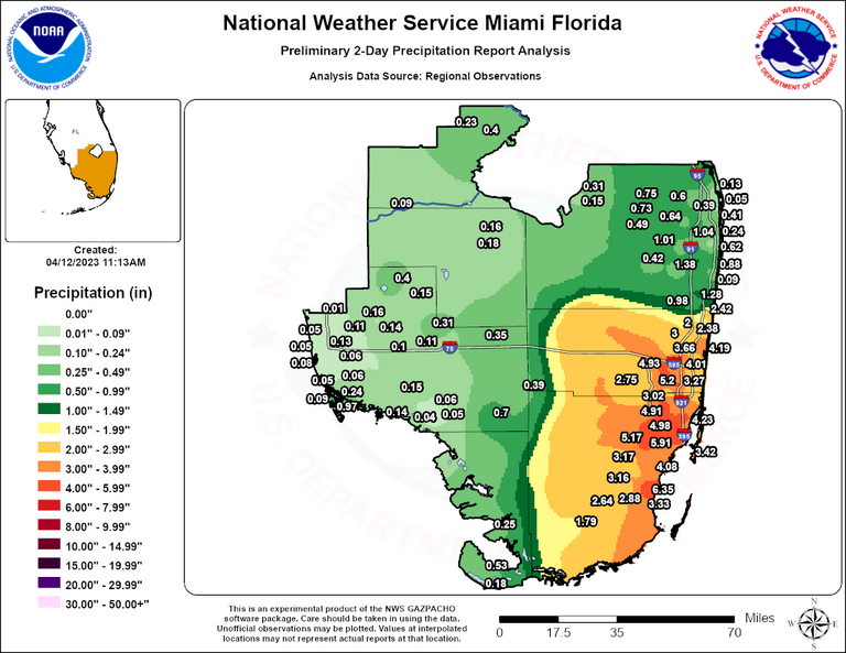 Weather: Rain totals for Miami and South Florida | Miami Herald