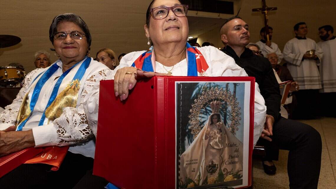 Miami pays tribute to Catholic shrine revered by Cuban exile community. See photos