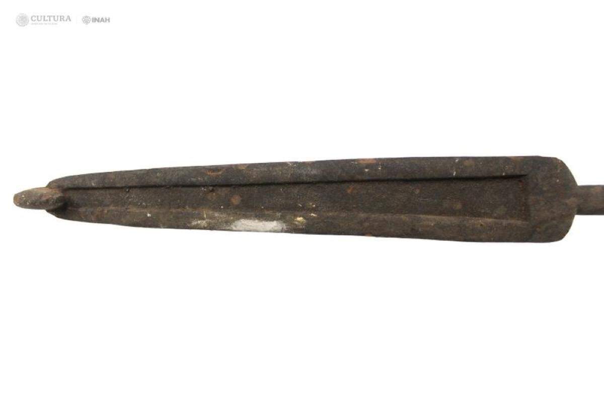 The atlatl had a hook and groove to hold darts, experts said.