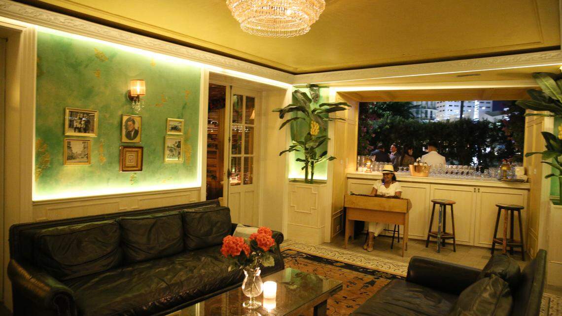 Cigar roller at the new downtown bar Socialista, located under Cipriani.