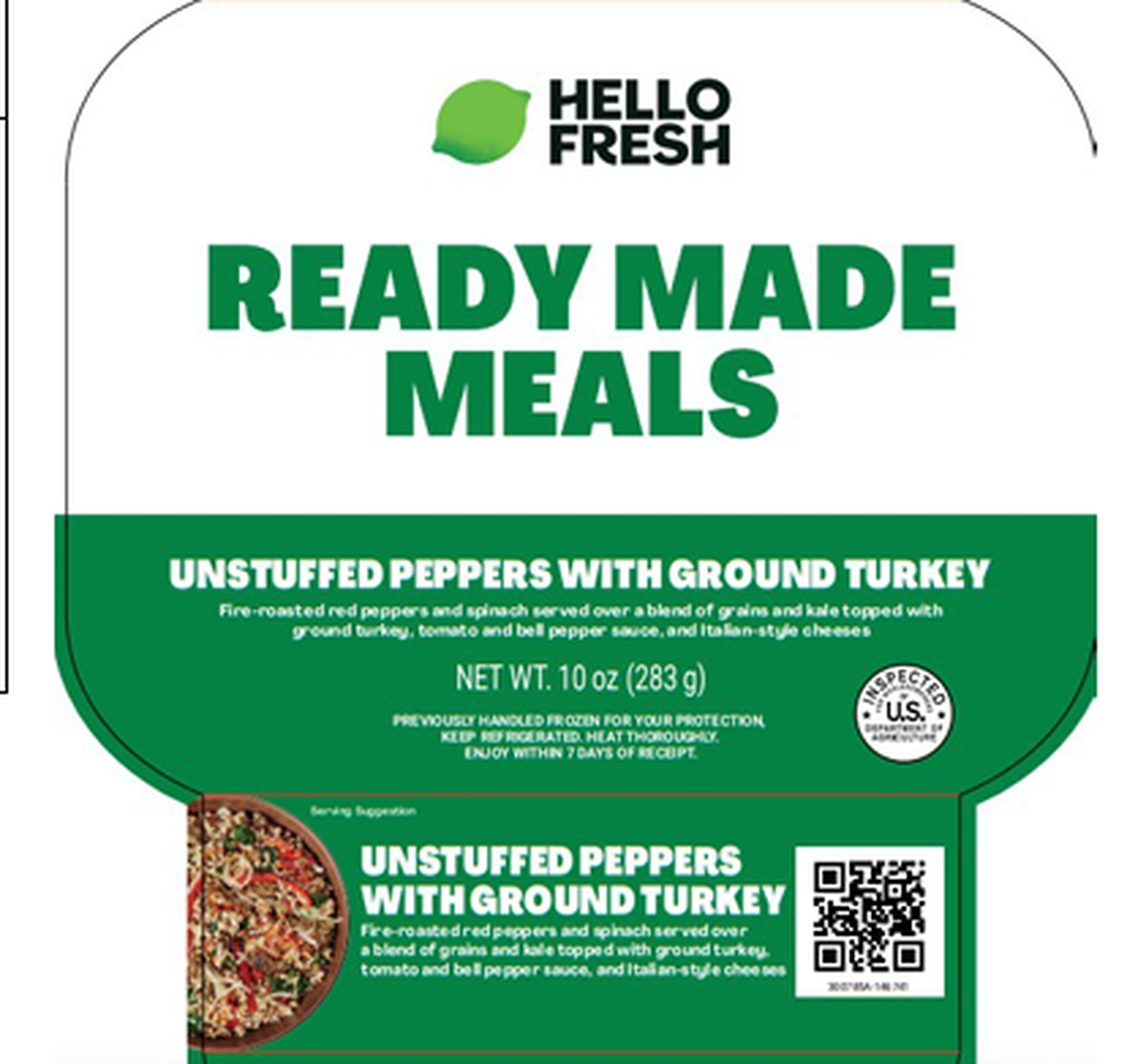 HelloFresh Unstuffed Peppers With Ground Turkey