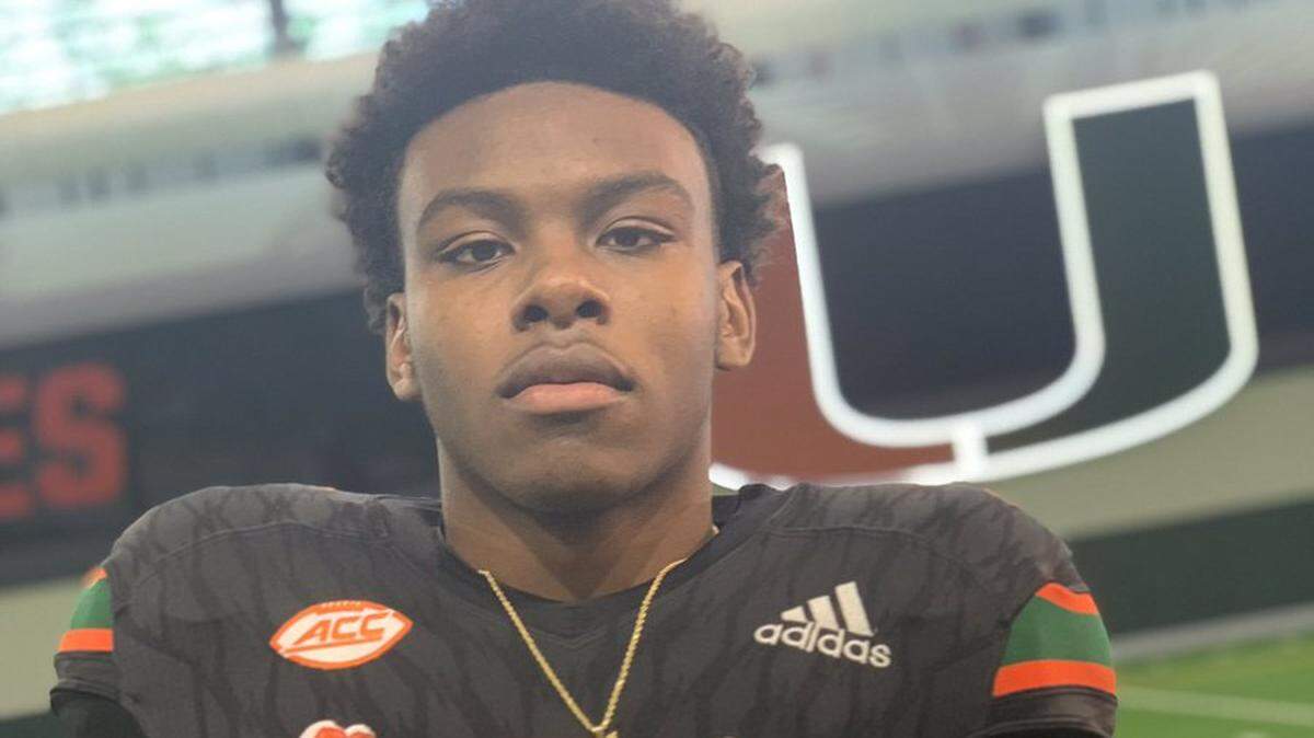 Martin Emerson officially visited the Miami Hurricanes in December before former coach Mark Richt retired and Manny Diaz took over as coach.