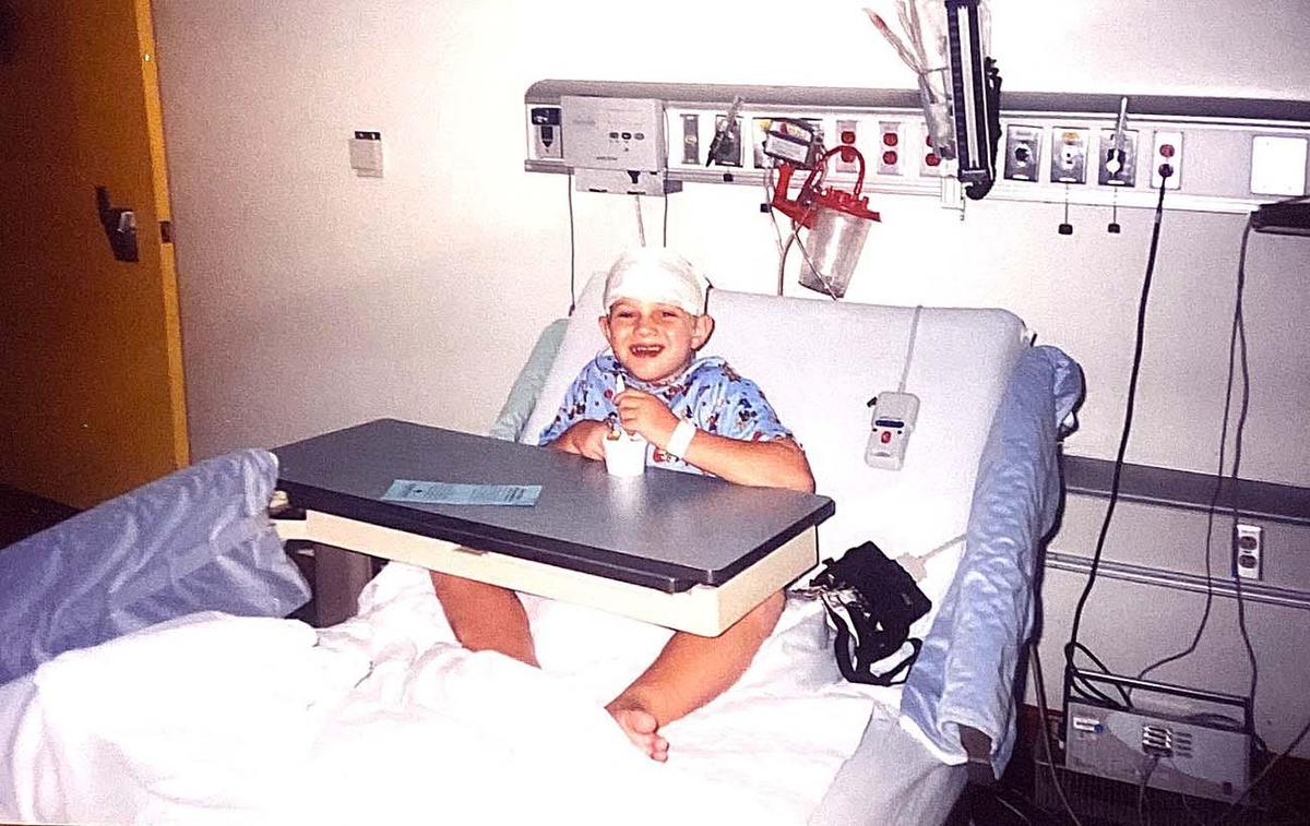 Tyler Lampert, born in 1995, suffered a stroke at the time of his birth.