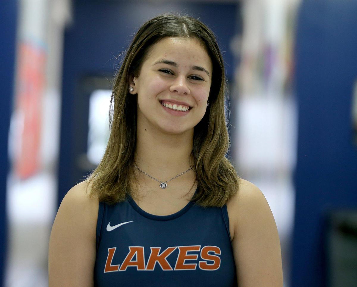Wrestler Carolyna Bellon a student at Mater Lakes Academy in Miami Lakes. 
