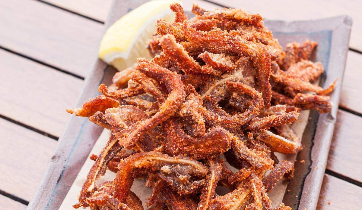 Crispy pig ears at Sugarcane Raw Bar Grill
