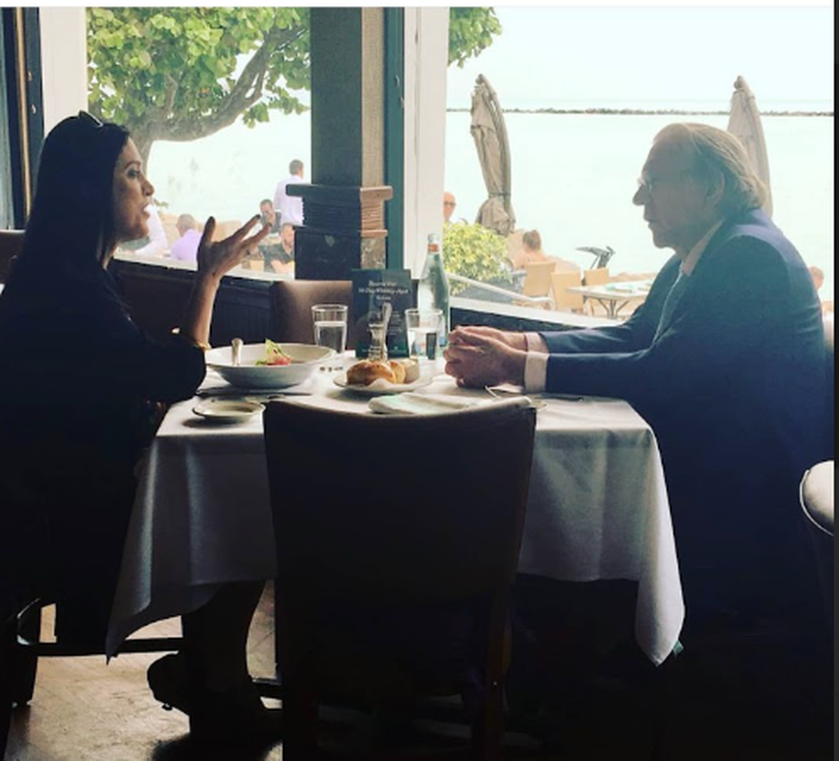 Miami Herald reporter Maddy Marr interviews Donald Sutherland about his role in ‘The Leisure Seekers’ at Smith and Wollensky in Miami Beach in March 2018