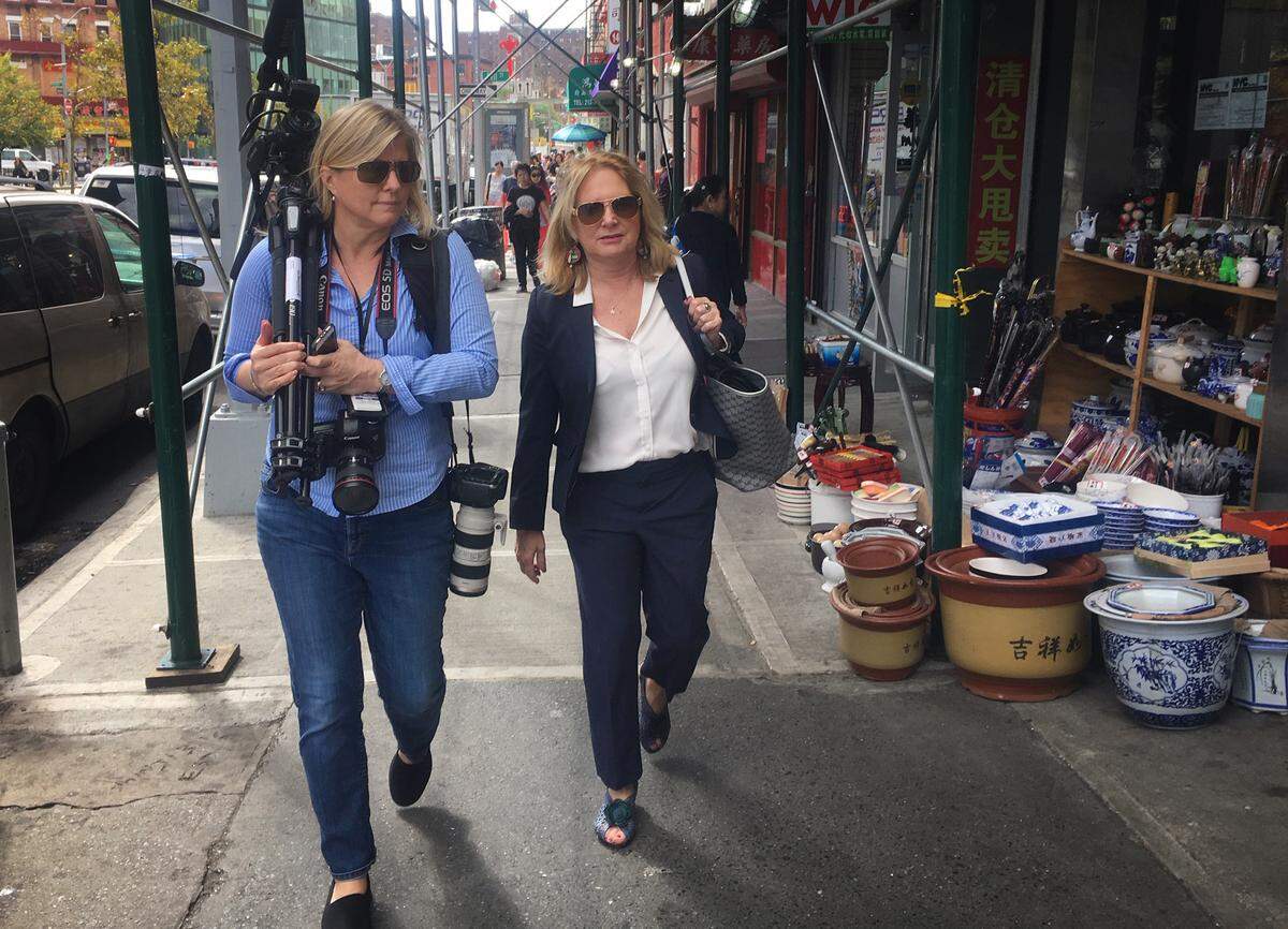 Julie Brown, right, and Emily Michot.