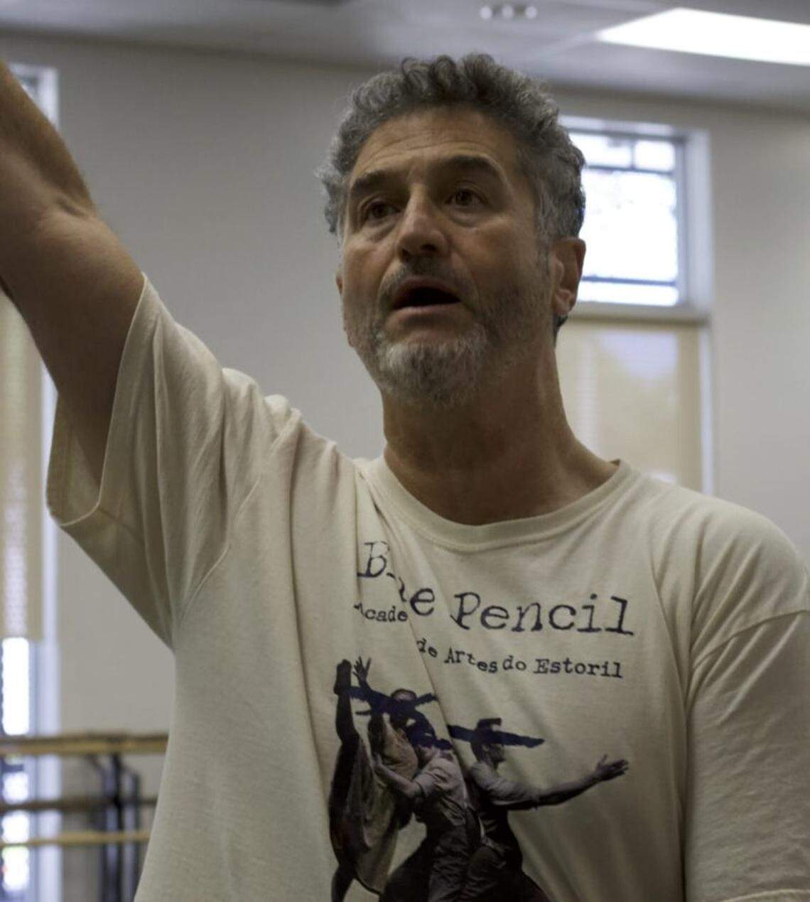 Diego Salterini at a rehearsal for “Terra Mia | My Land.”