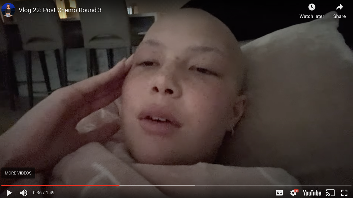Isabella Strahan is at the home stretch when it comes to the chemotherapy portion of her cancer treatment.