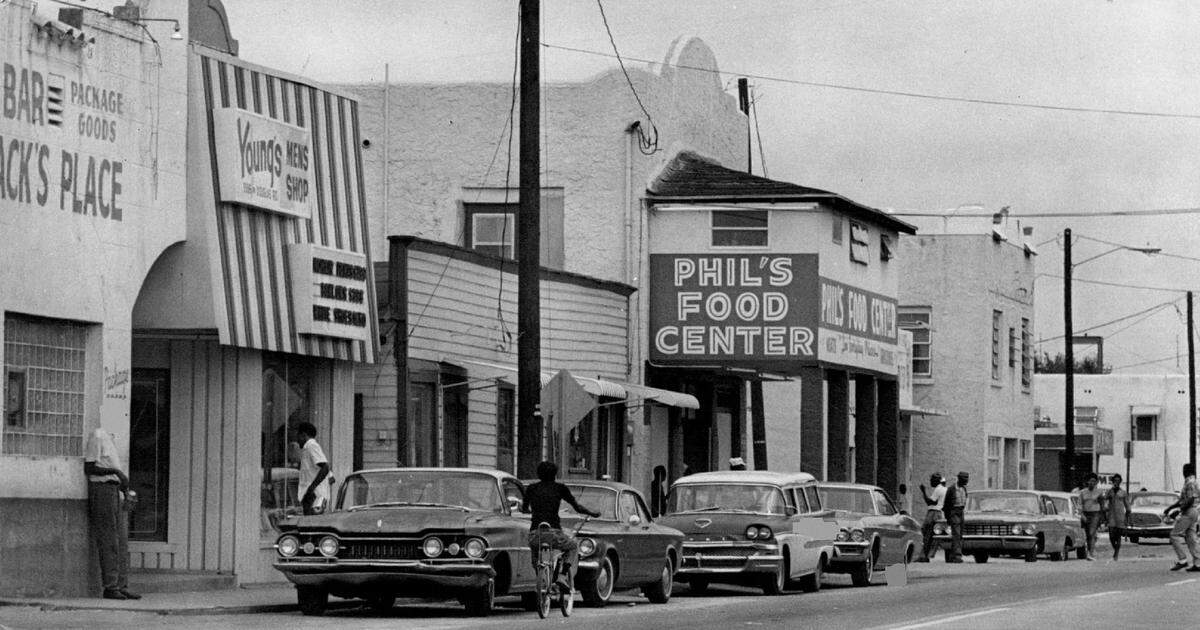 Businesses in Coconut Grove in the 1960s.