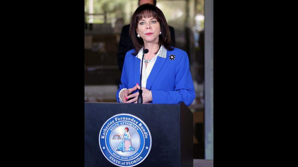 Miami-Dade State Attorney Katherine Fernández Rundle, shown at a press conference on June 25, 2020, is seeking her eighth term in office.