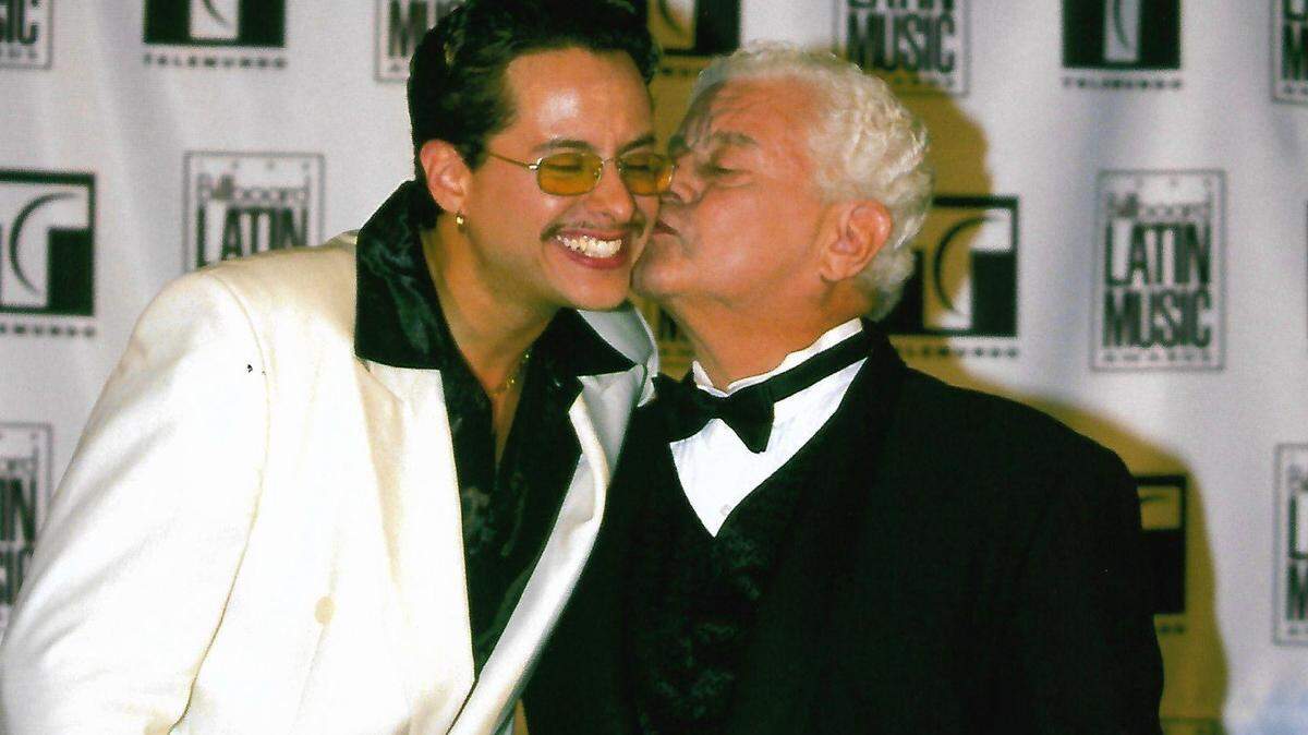 Father and son Tito Puente and Tito Puente Jr.