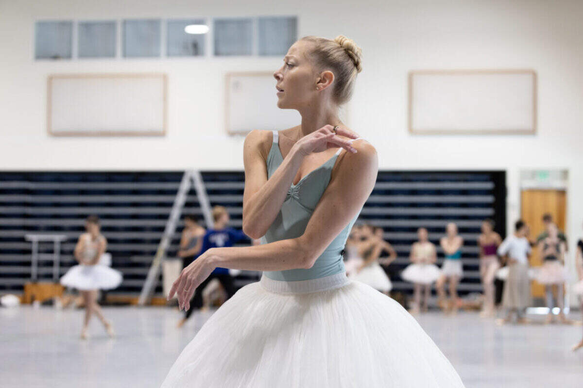 Principal dancer Dawn Atkins will dance dual roles of Odette/Odile in Miami City Ballet’s “Swan Lake,” choreography by Alexei Ratmansky.