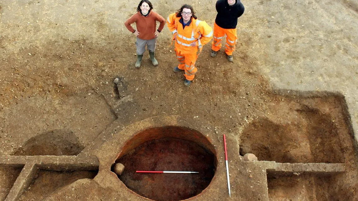 Archaeologists in England discovered the remains of an 1,100-year-old family home, according to Cotswold Archaeology officials.