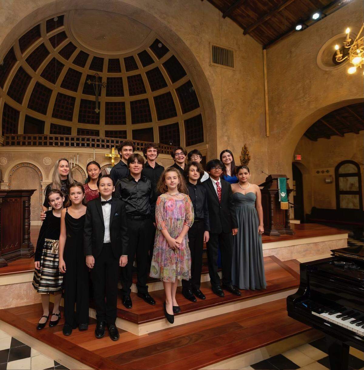 The Coral Gables Music Club awarded 18 scholarships at its annual recital at Coral Gables Congregational Church.
