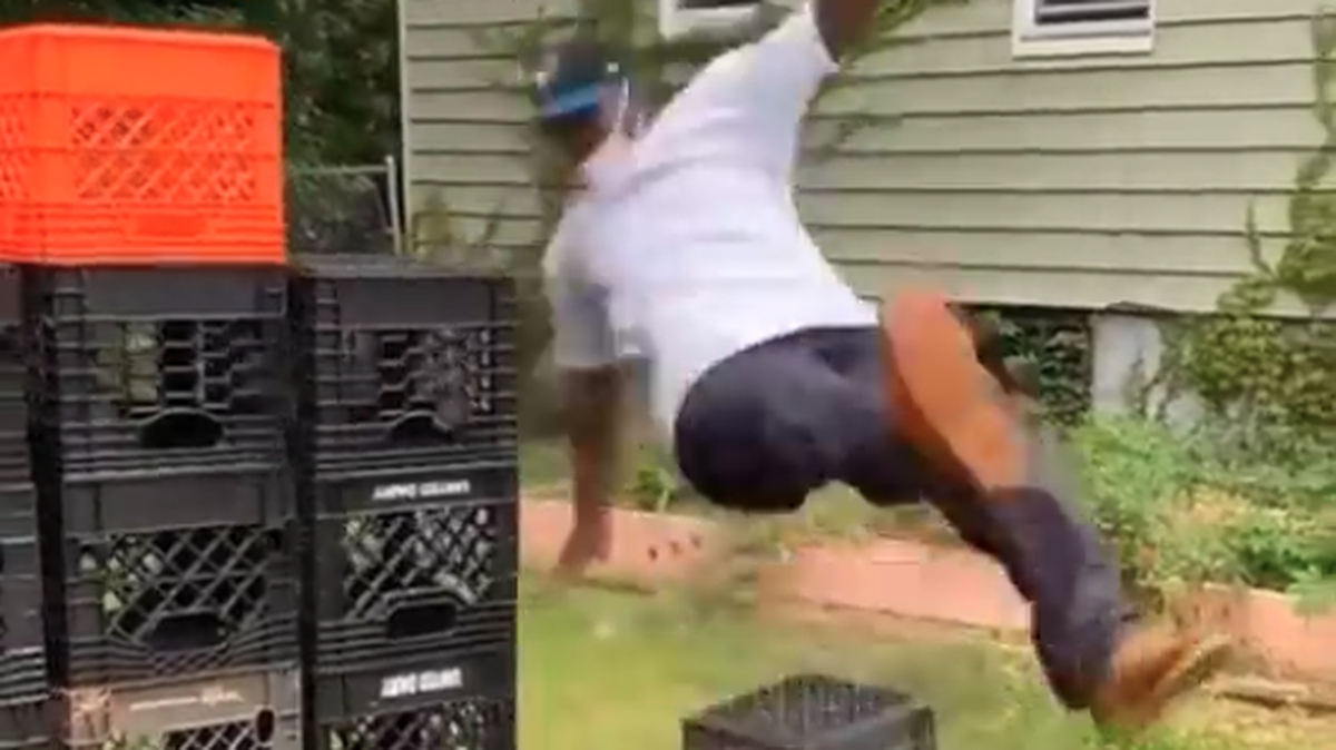 The U.S. Food and Drug Administration is recommending against trying the viral milk crate challenge.