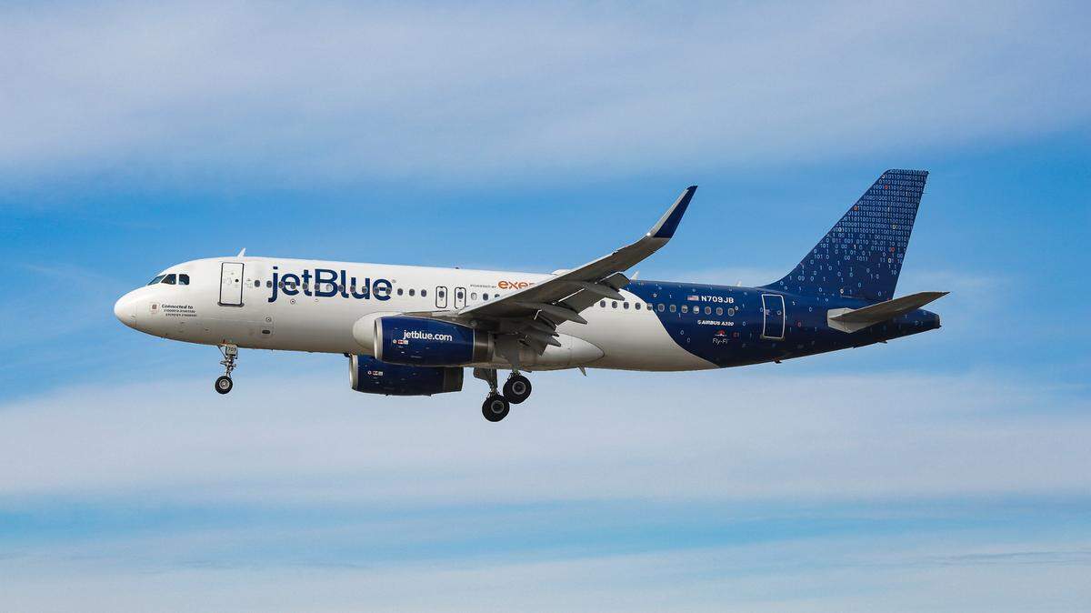 JetBlue Airways is reducing flights to Haiti. (Photo by Nik Oiko / SOPA Images/Sipa USA)
