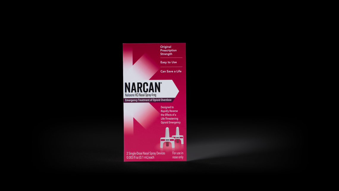 Narcan, a name brand of the opioid overdose reversal drug naloxone, will be available on pharmacy shelves starting in September, the manufacturer announced.