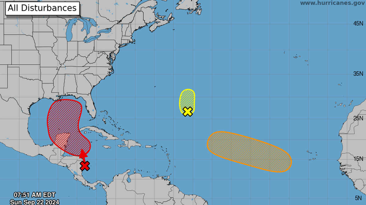The National Hurricane Center is tracking three systems Saturday — one in the Caribbean and two in the Atlantic.