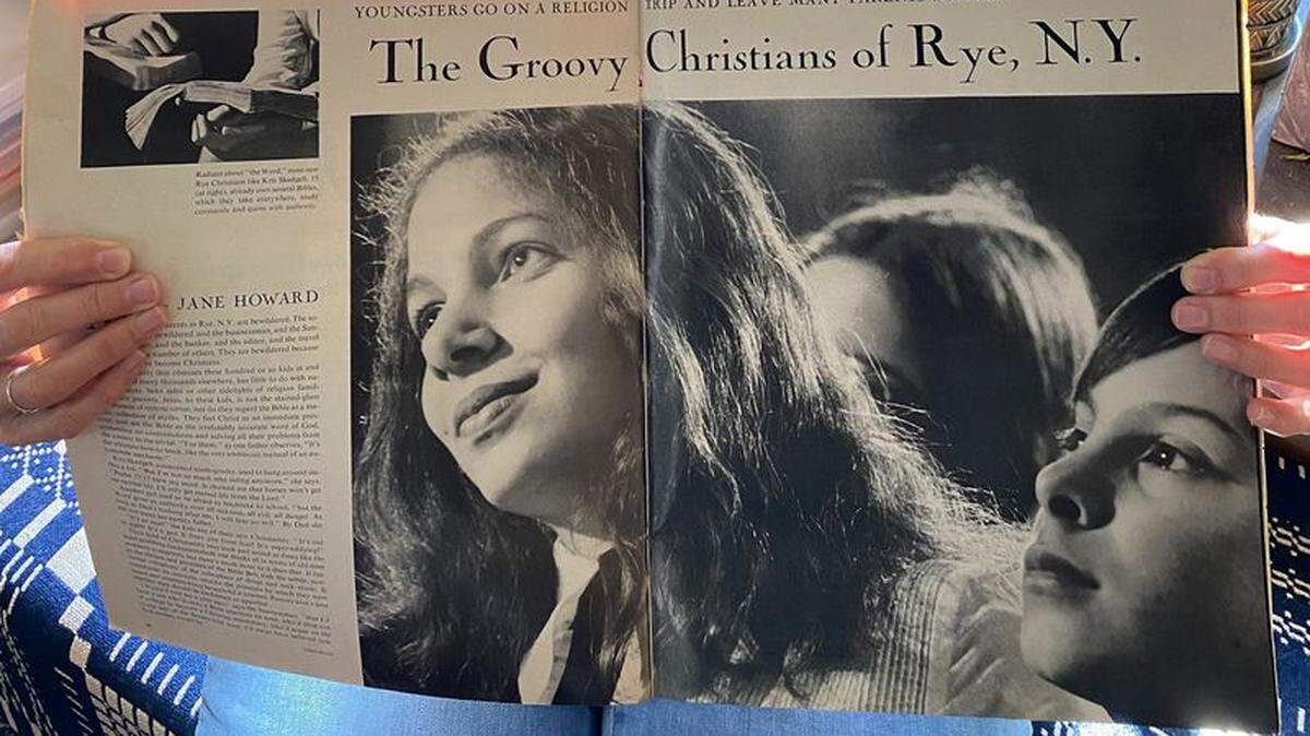 The May 14, 1971, edition of Life magazine included a story about the religious cult Skedgell joined when she was a teenager. Skedgell is the main subject shown in the magazine photo.