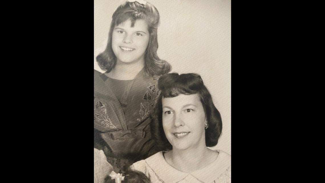 Sylvia Atherton, pictured with one of her daughters, was identified decades after she was found strangled in Florida, police said.