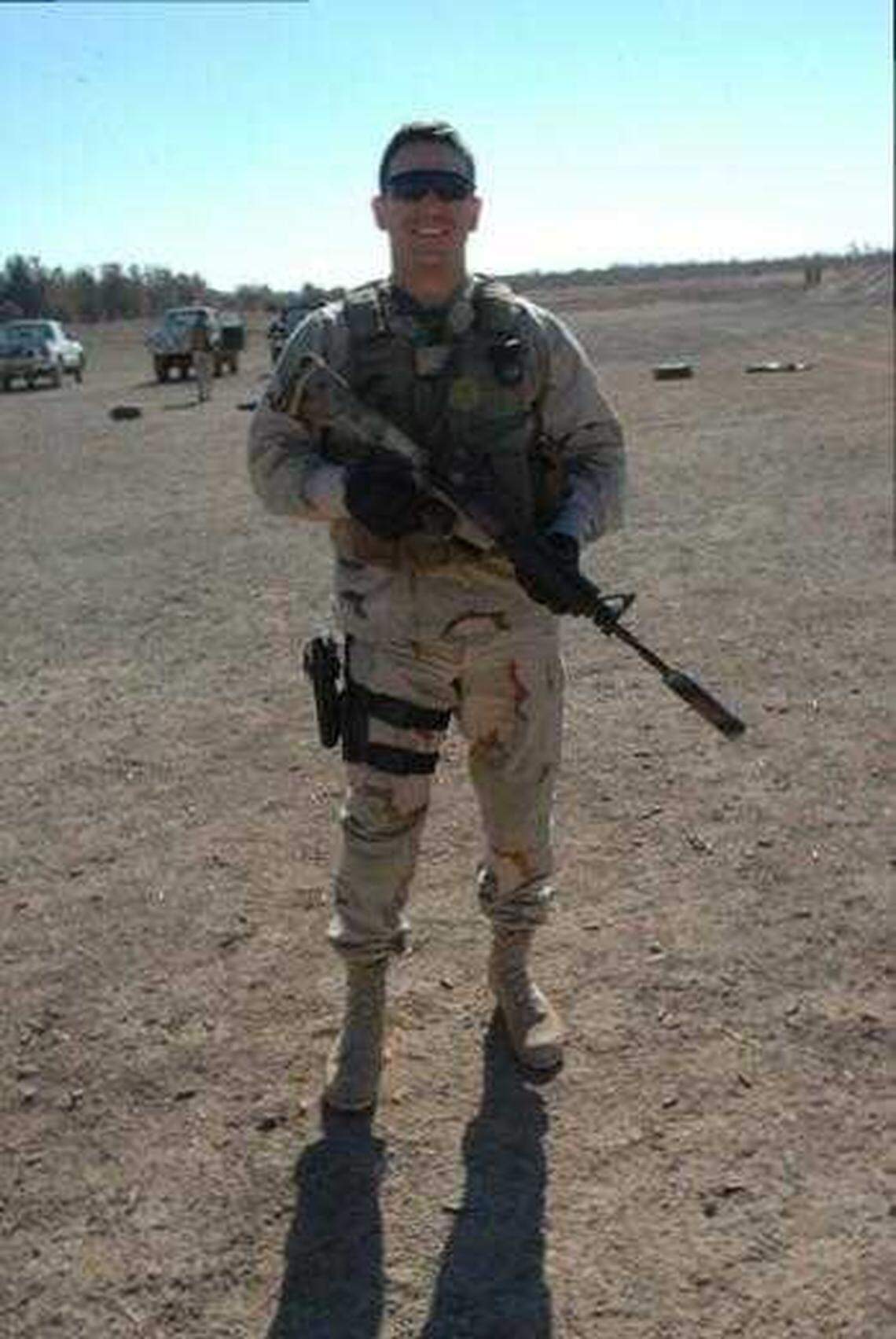 During the 2007 surge of U.S. troops in Iraq, DeSantis served as a senior legal adviser to a SEAL commander in Fallujah.