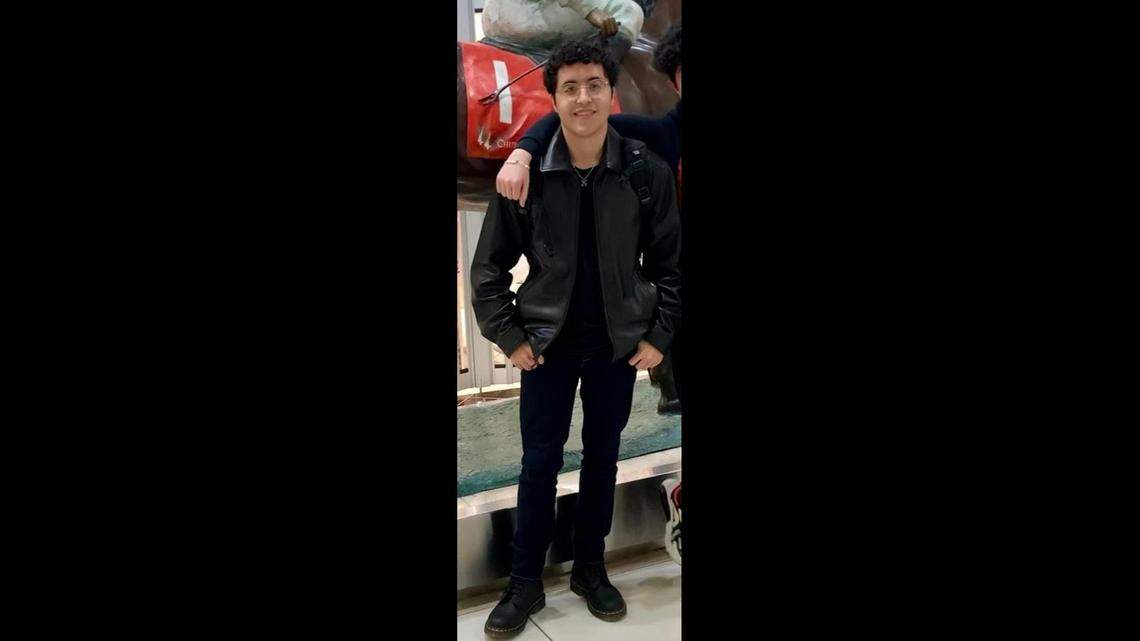 A photo distributed by Alejandro Suarez’s mother went he went ‘missing.’