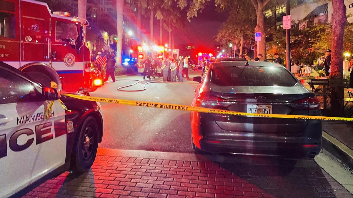 One person died and seven others were injured after a woman drove her car into the outdoor seating area of the Call Me Gaby restaurant in Miami Beach on Thursday, Feb. 24, 2022, police say.